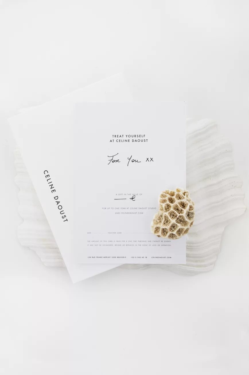 Céline Daoust gift card fine jewelry brand packaging